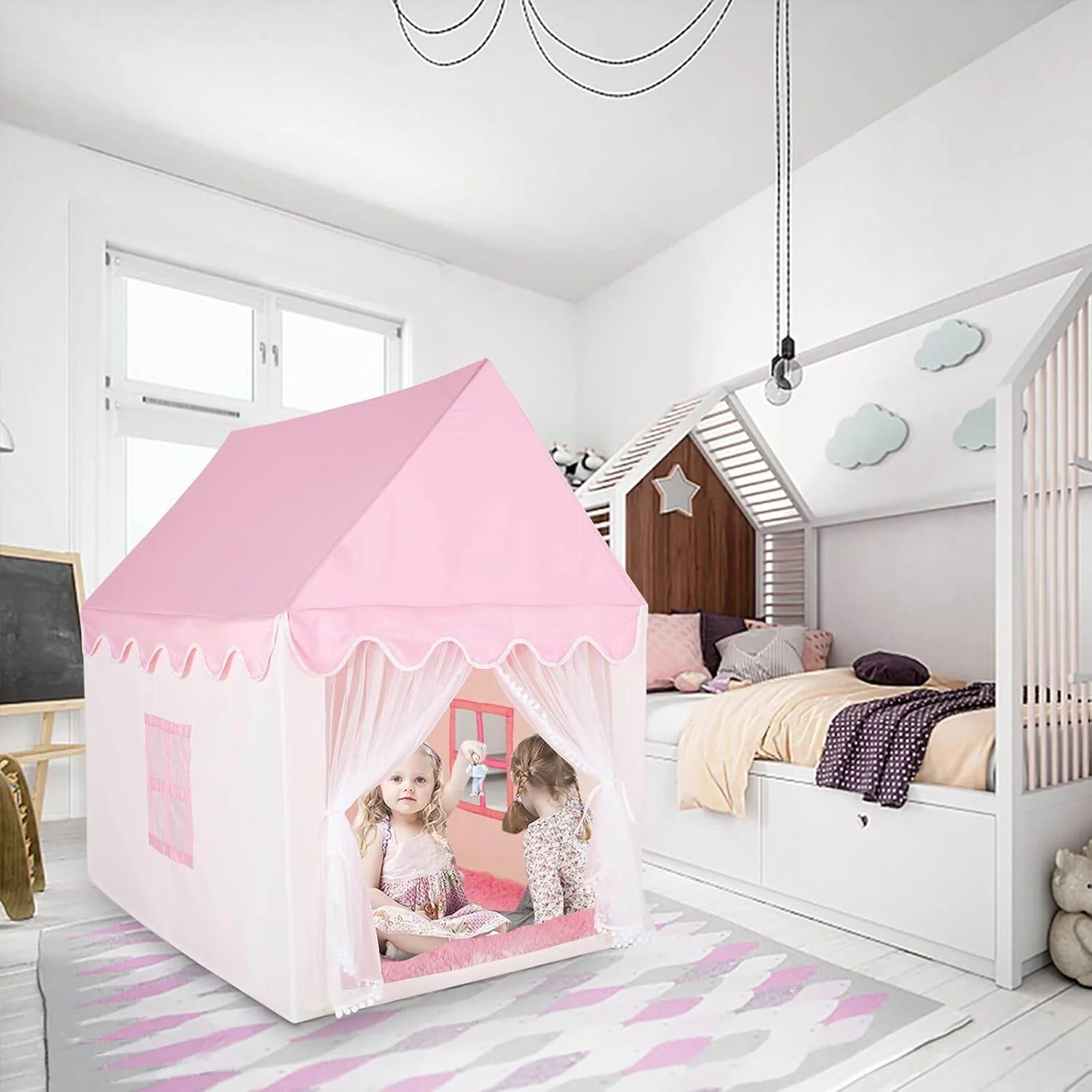 Kids Castle Tent House – Pink Princess Play Tent | বাচ্চাদের প্রিন্সেস ক্যাসেল প্লে টেন্ট (Indoor & Outdoor)