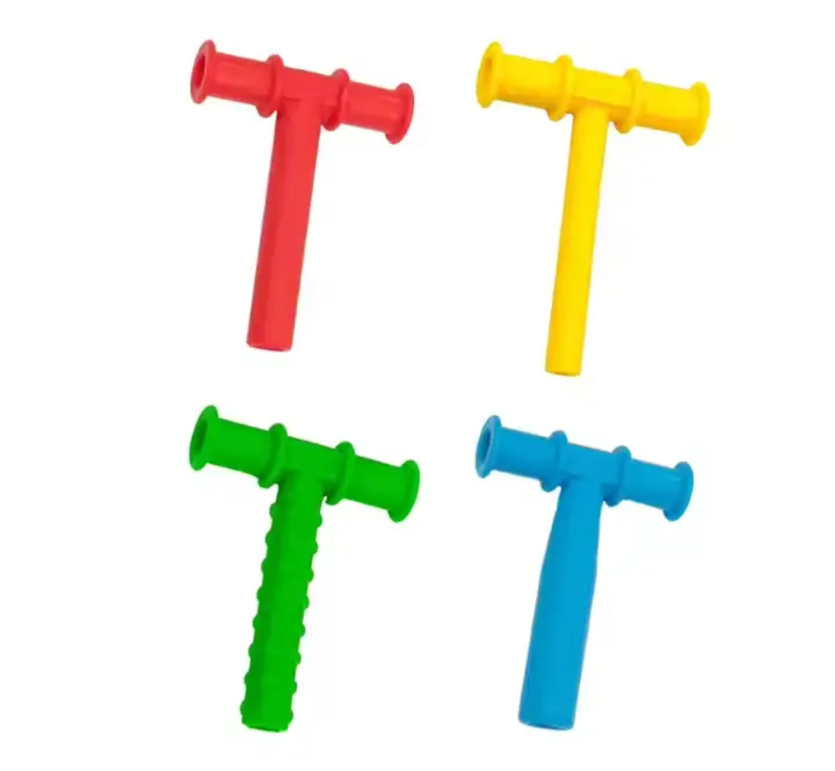 T-Tube Silicone Chewy Oral Motor Tool for Kids
