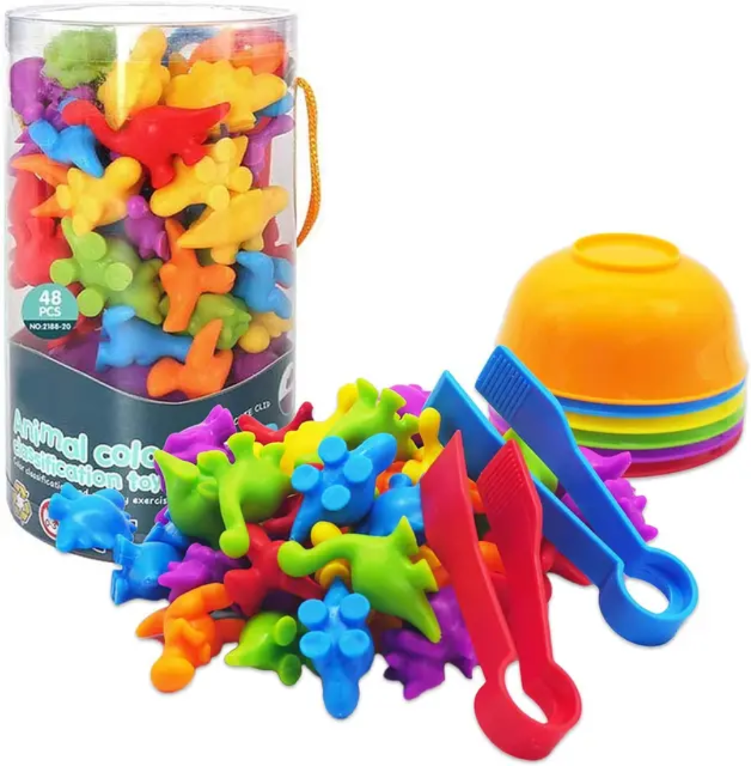 Montessori Color Classification & Animal Sorting Toy Set for Kids