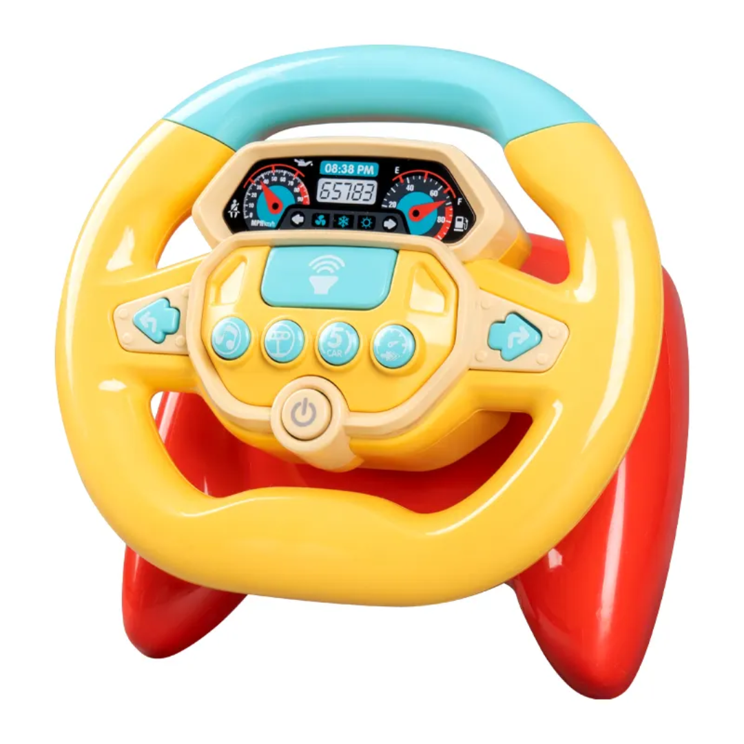 Baby Simulation Steering Wheel Toy with Sound & Light